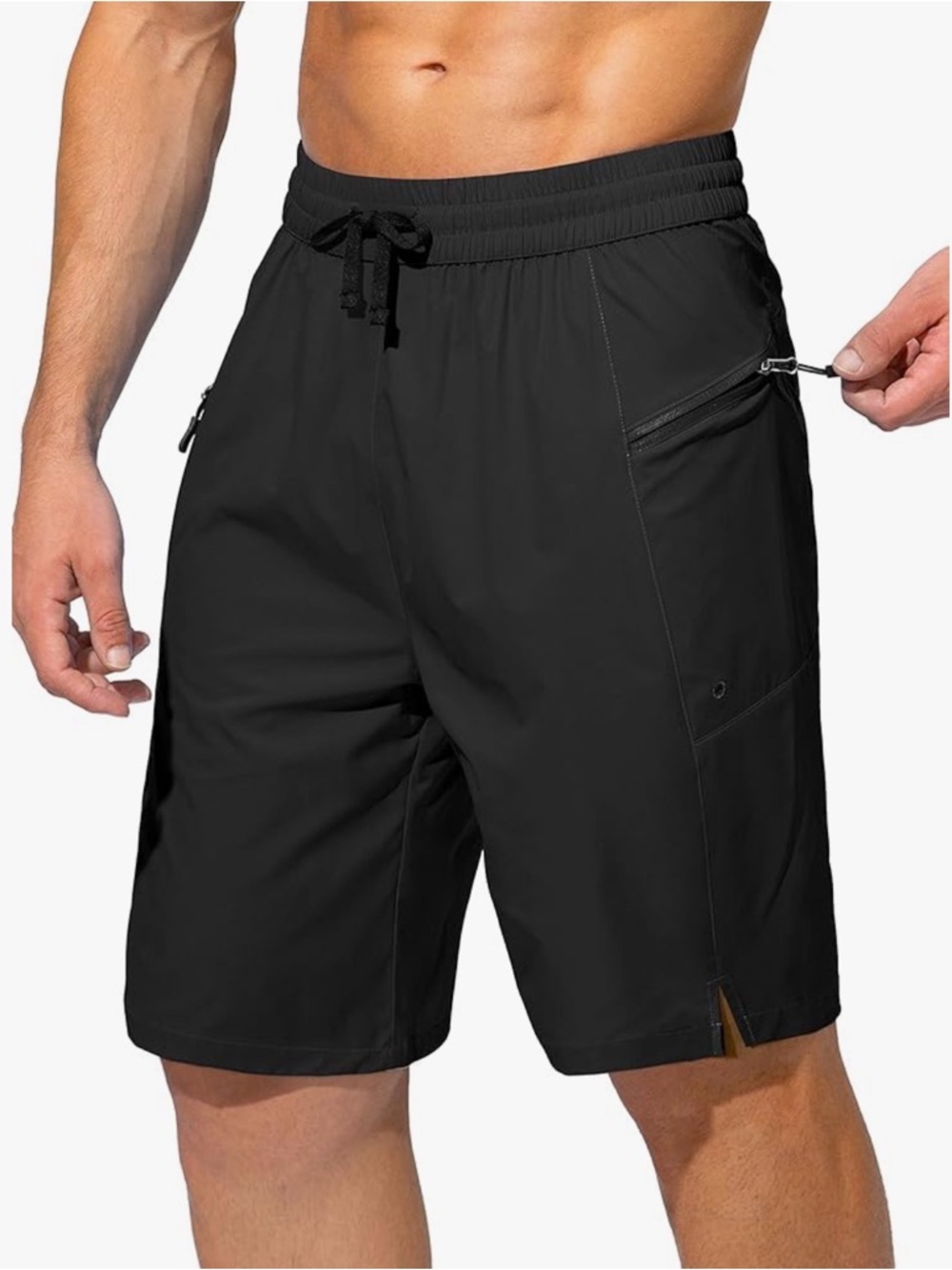NWT Gradual Men’s Black Board Shorts XXXL | Quick Dry | Zipper Pockets